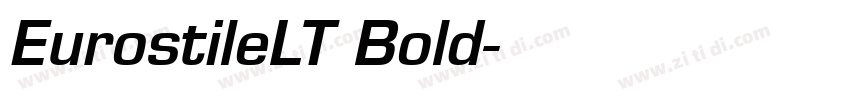 EurostileLT Bold字体转换